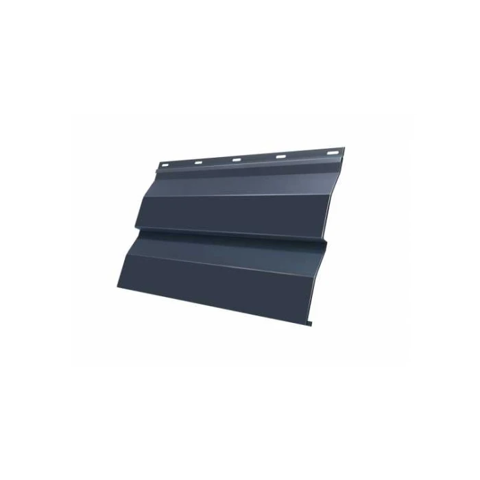 Металлический сайдинг Grand Line Корабельная Доска 0.45 мм Drap RAL 7024 мокрый асфальт